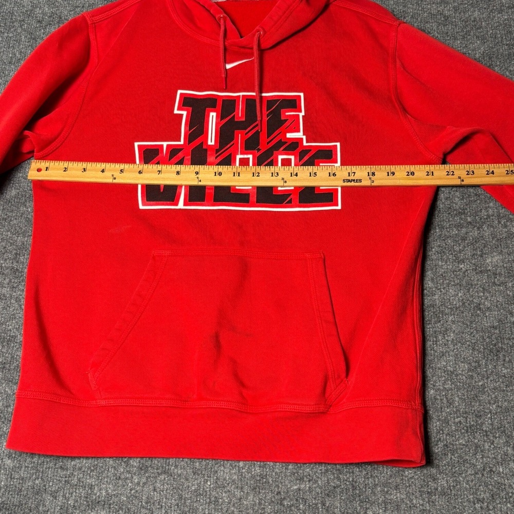 Nike Hoodie Mens Small Red The Ville Jason Graphic Pullover 598437-657 - Picture 10 of 16